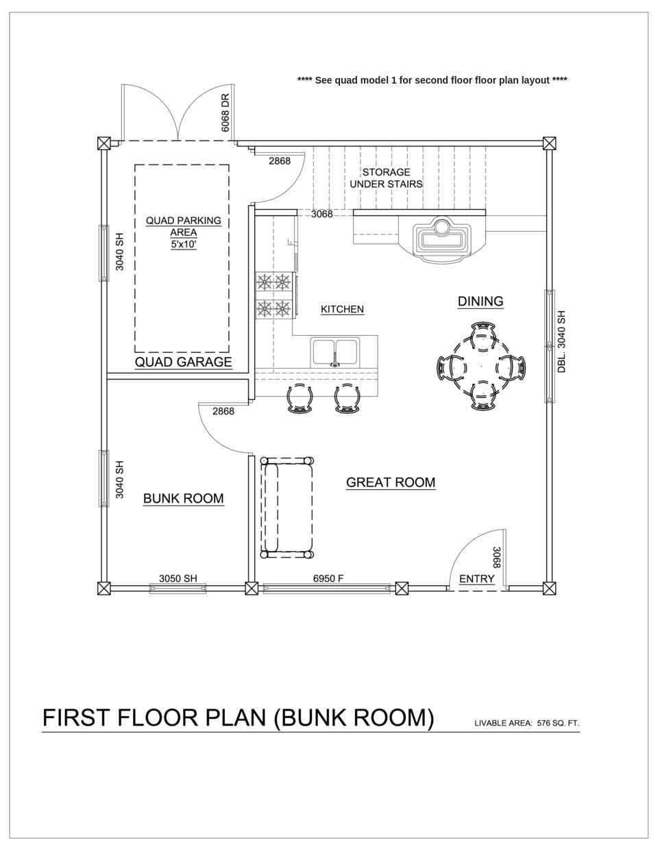 24x24 House Plans 2 Bedroom