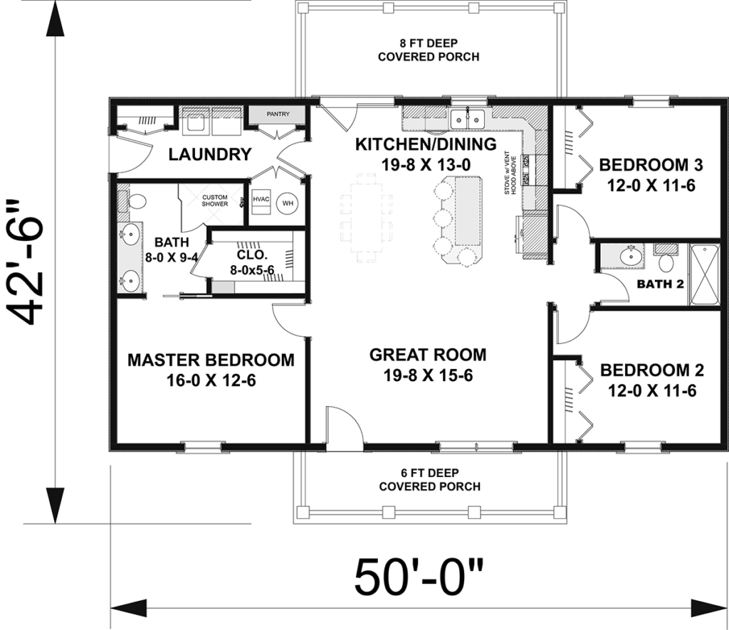 Split Bedroom House Plans Definition