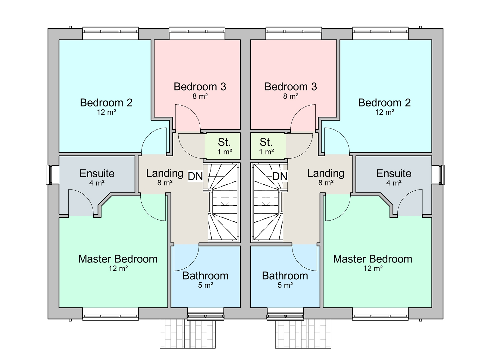 Three Bedroom Semi Detached House Design The Bosbury Three Bedroom Semi Detached House Design The Bosbury