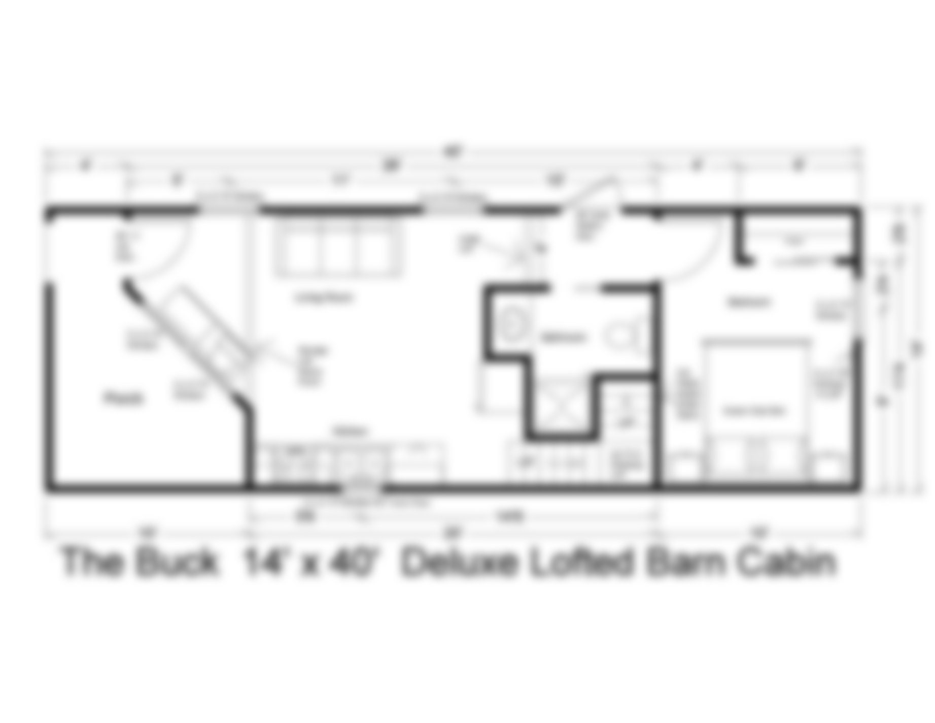 Tiny Home Floor Plan 14 X 40 Deluxe Lofted Barn 1bd 1bth Tiny Home Floor Plan 14 X 40 Deluxe Lofted Barn 1bd 1bth