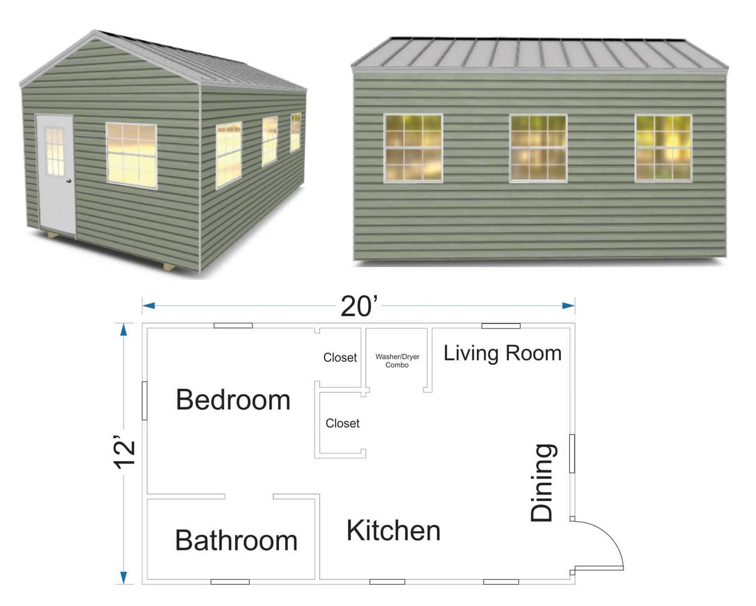 Tiny Home Floor Plan Gallery Robin Sheds