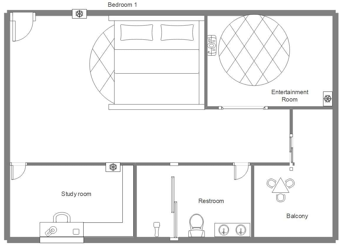 One Bedroom Row House Floor Plan One Bedroom Row House Floor Plan
