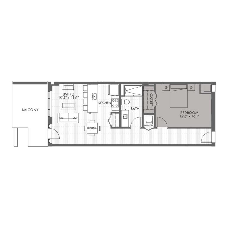 Townhome One Bedroom Style 1A Vantage On The Park