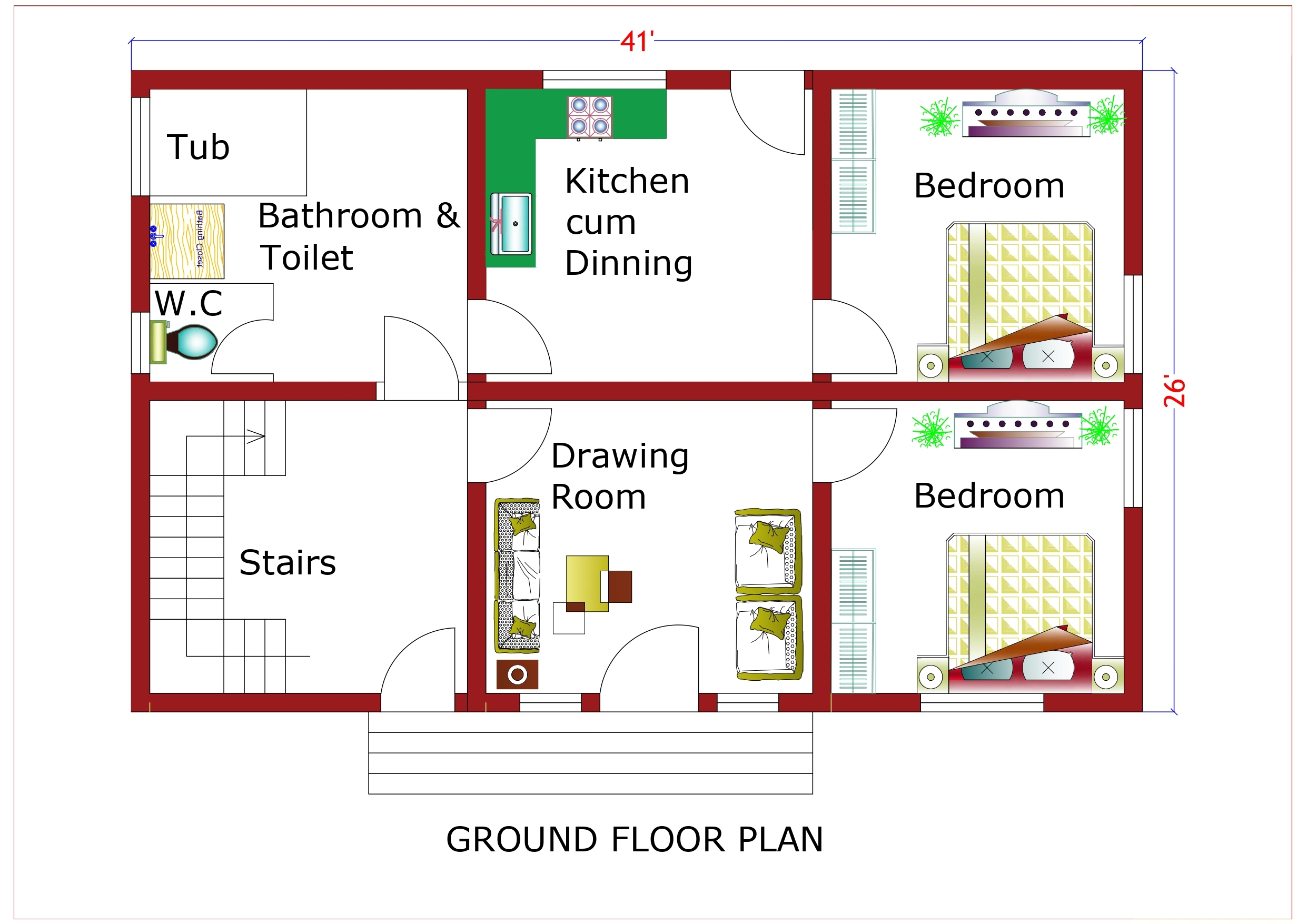 Triplex House Plan In India 1000 Sqft Nuvo Nirmaan Triplex House Plan In India 1000 Sqft Nuvo Nirmaan