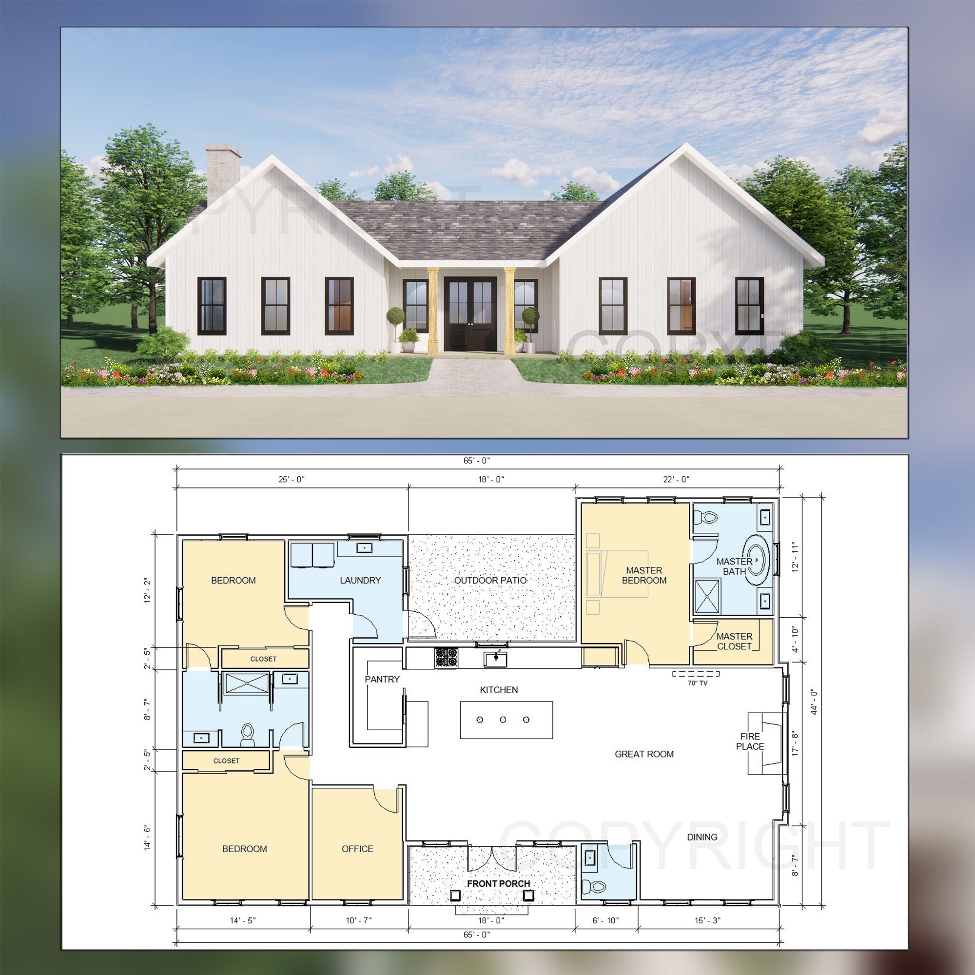 Twin Peaks Modern Farmhouse House Plan Design 3 Bed 2 5 Bath 