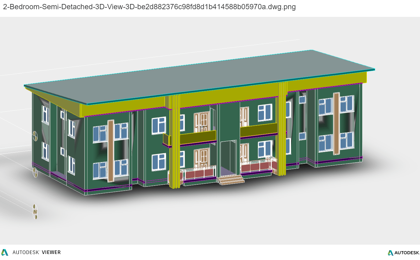 Two Bedroom Semi Detached House Model Construction Files Two Bedroom Semi Detached House Model Construction Files