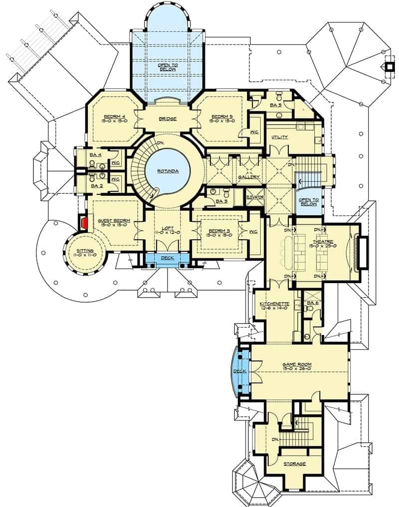 Two Story 5 Bedroom Newport Home Floor Plan Two Story 5 Bedroom Newport Home Floor Plan