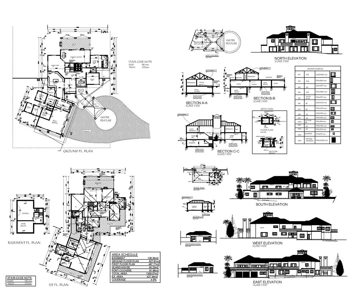 Unique 3 Storey House Plan 6 Bedroom House Design Nethouseplans Unique 3 Storey House Plan 6 Bedroom House Design Nethouseplans