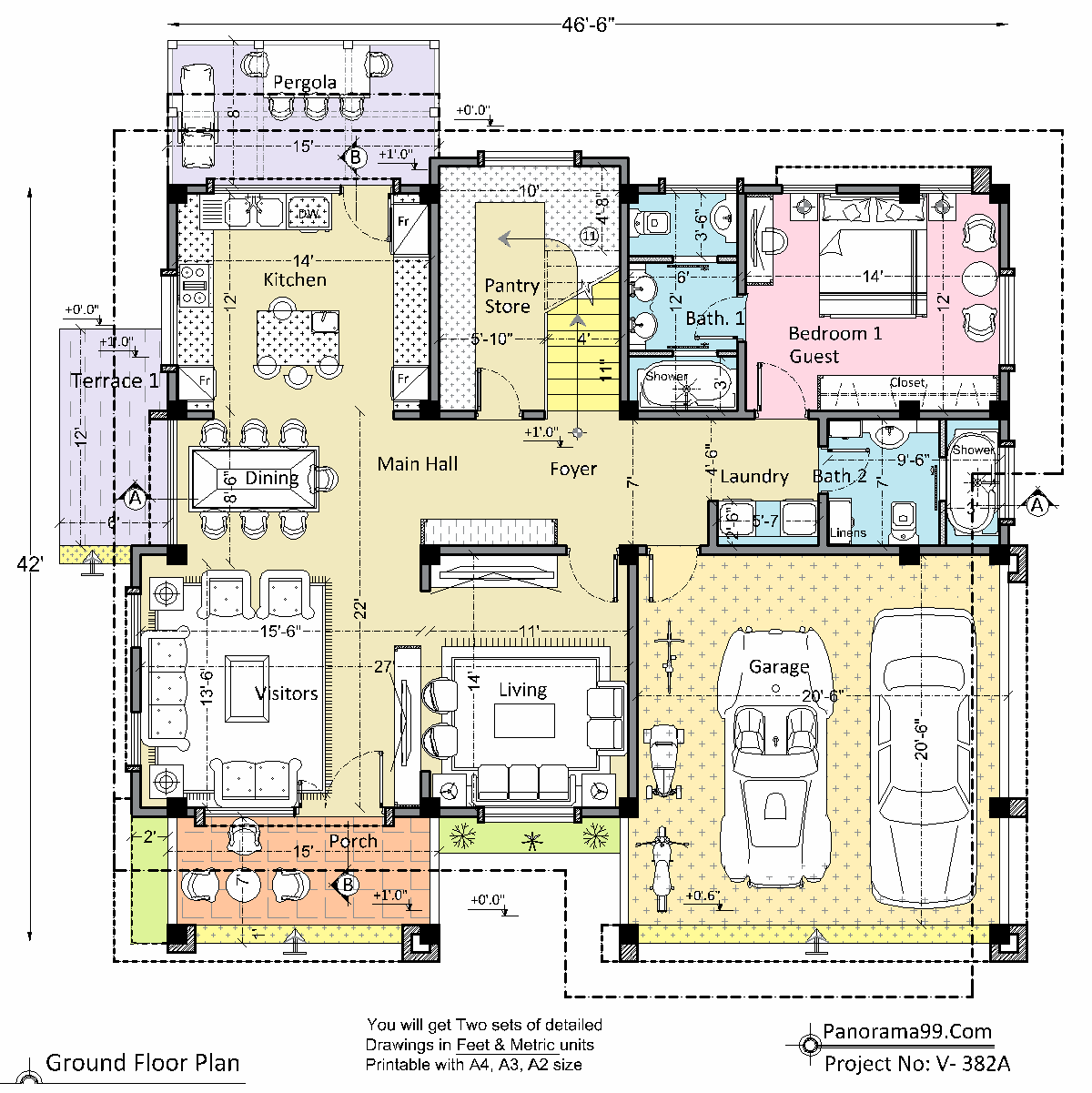 V 382A 4BR Modern Custom 4 Bedroom With 4 Bath 2 Living And 2 Car Garage Blueprint Two Story House Plans Two Floor Home Plan V 382A 4BR Modern Custom 4 Bedroom With 4 Bath 2 Living And 2 Car Garage Blueprint Two Story House Plans Two Floor Home Plan