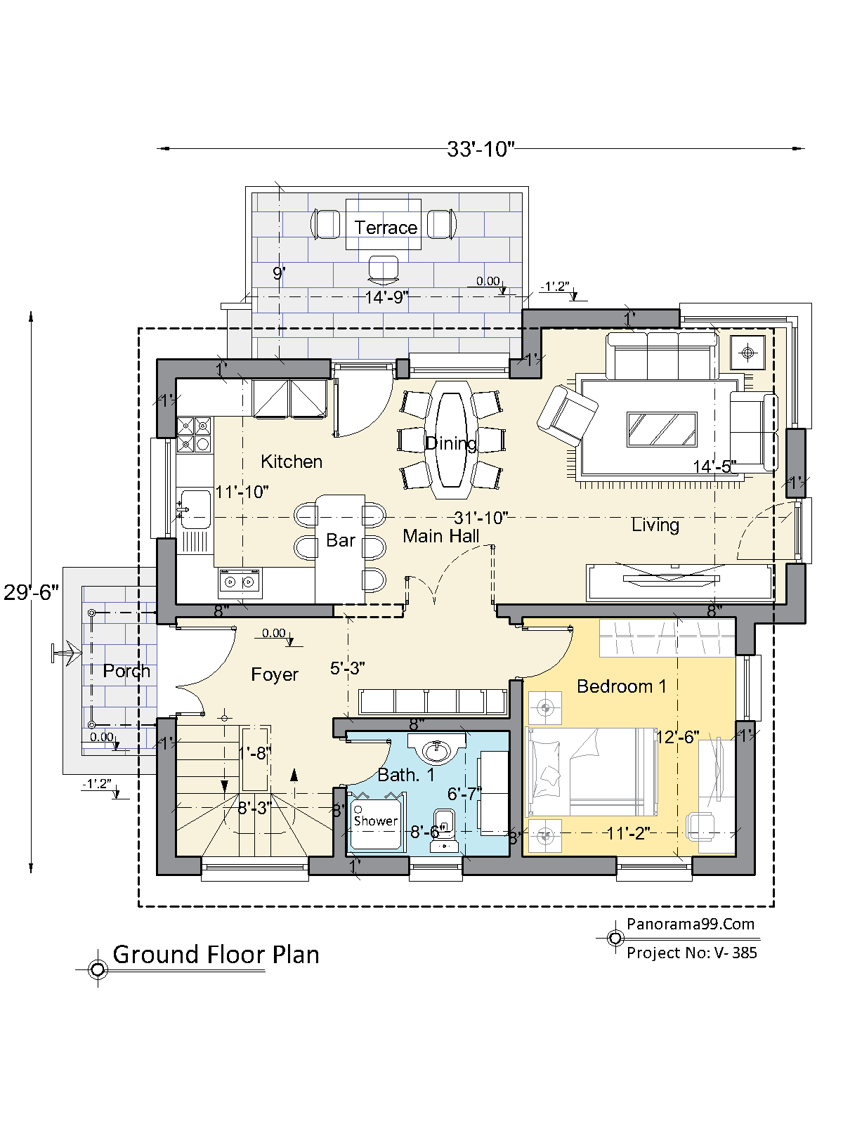 V 385 29x34 Custom 4 Bedroom With 3 Bath Two Floor Cottage Home V 385 29x34 Custom 4 Bedroom With 3 Bath Two Floor Cottage Home