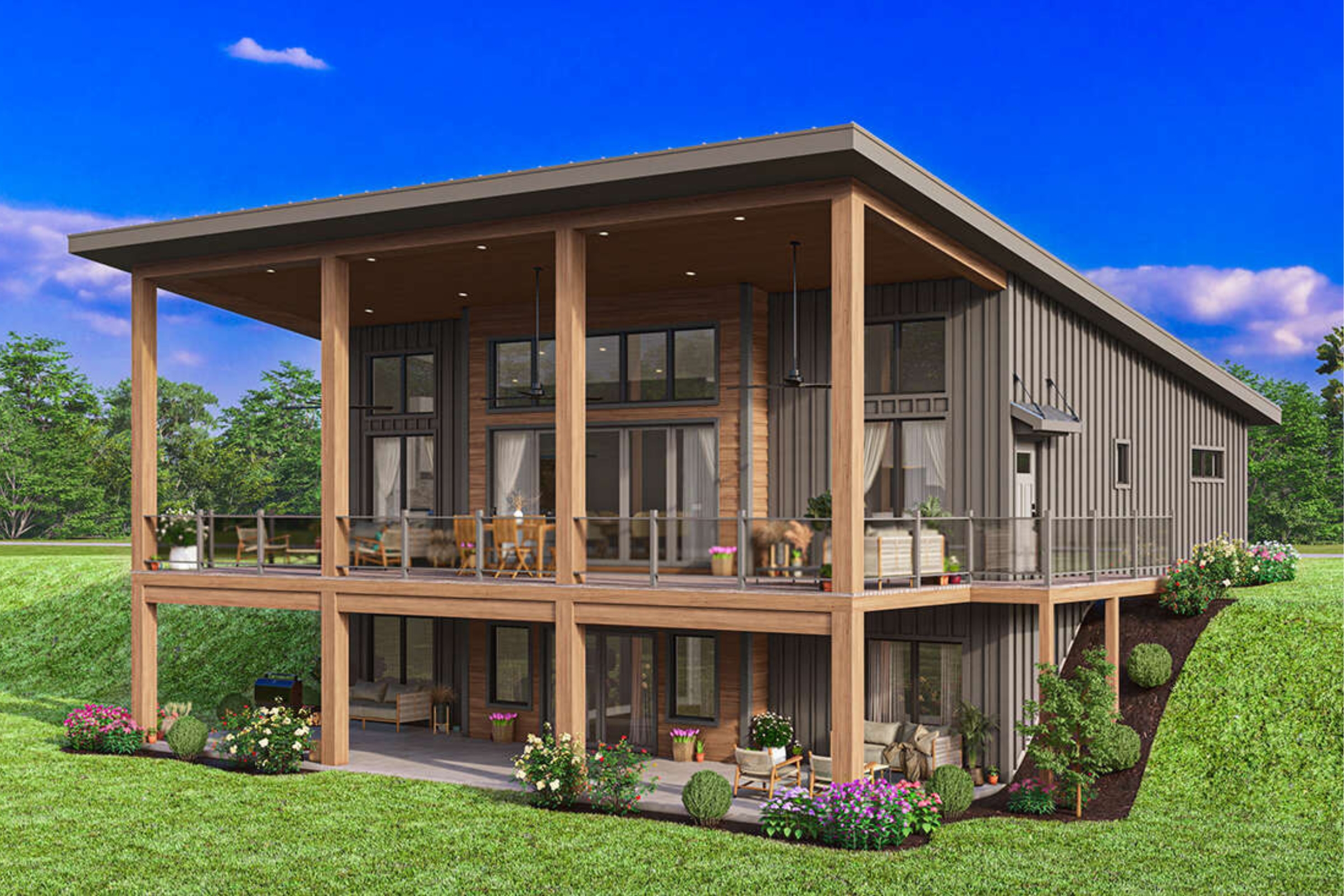 Walkout Basement House Plans U0026 Floor Plans Plans For Sloped Lots