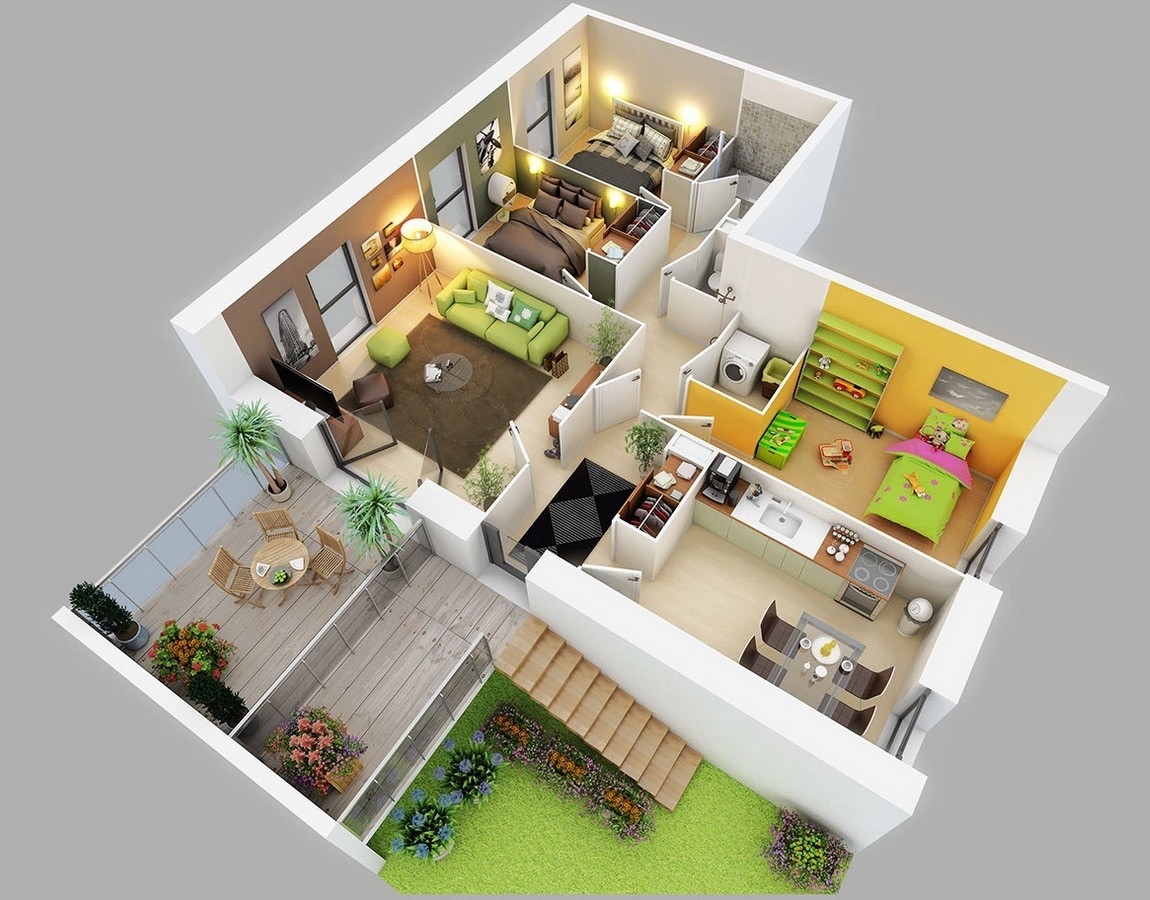 Three Bedroom House Plan