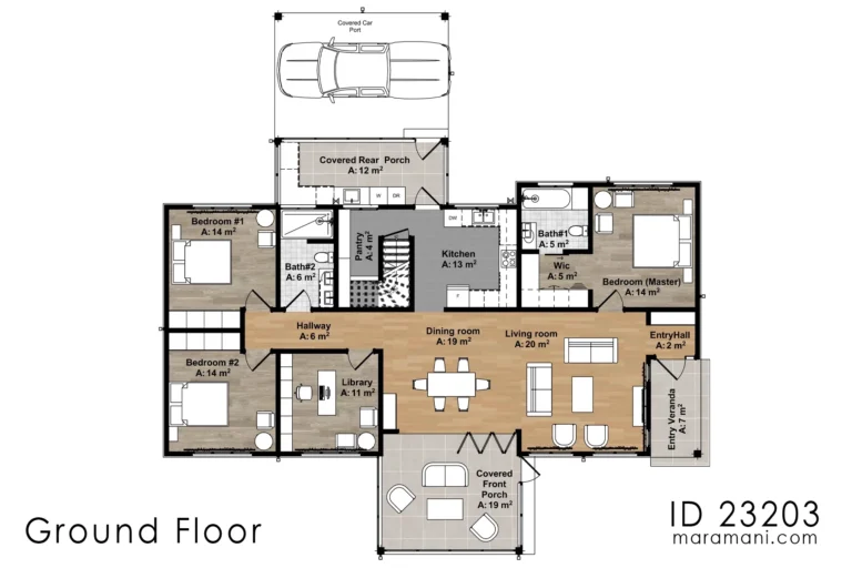 3 Bedroom 2 Story House Plan ID 23203 Designs By Maramani