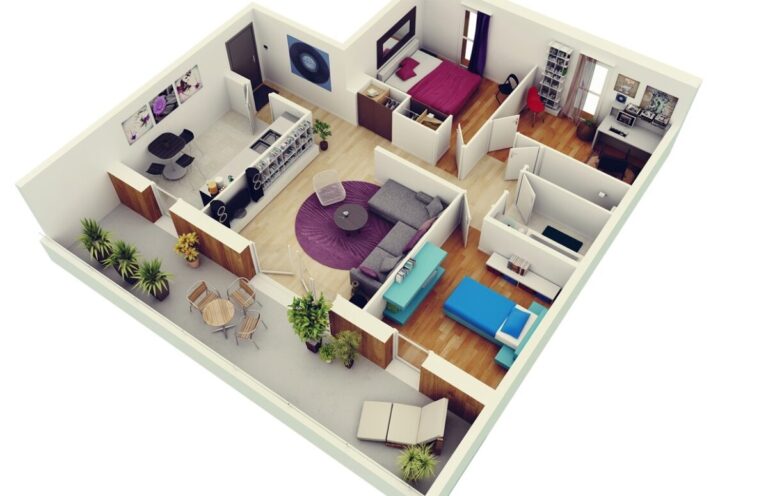 3 Bedroom Apartment House Plans