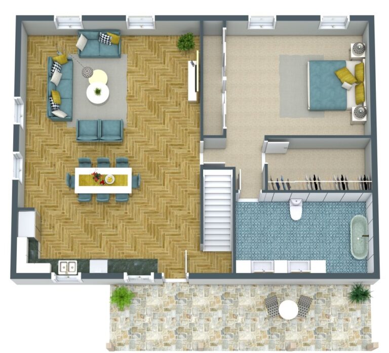 30x40 House Plan With Loft