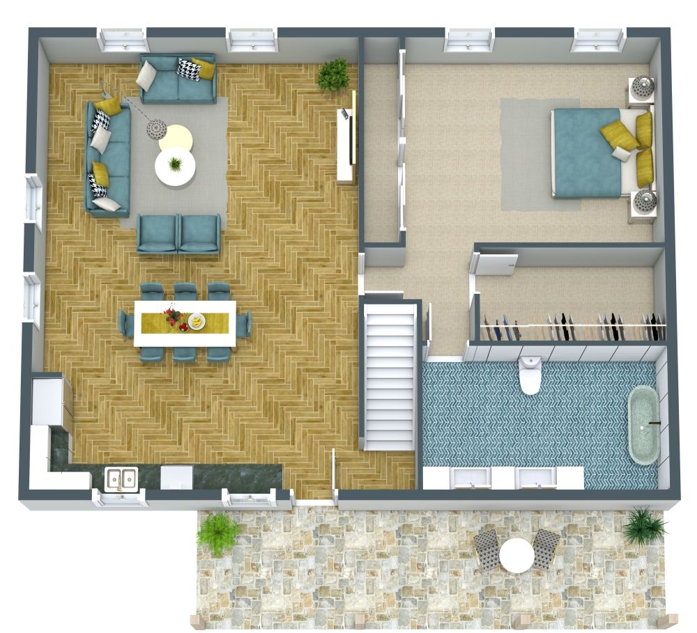 30x40 House Plans 2 Bedroom