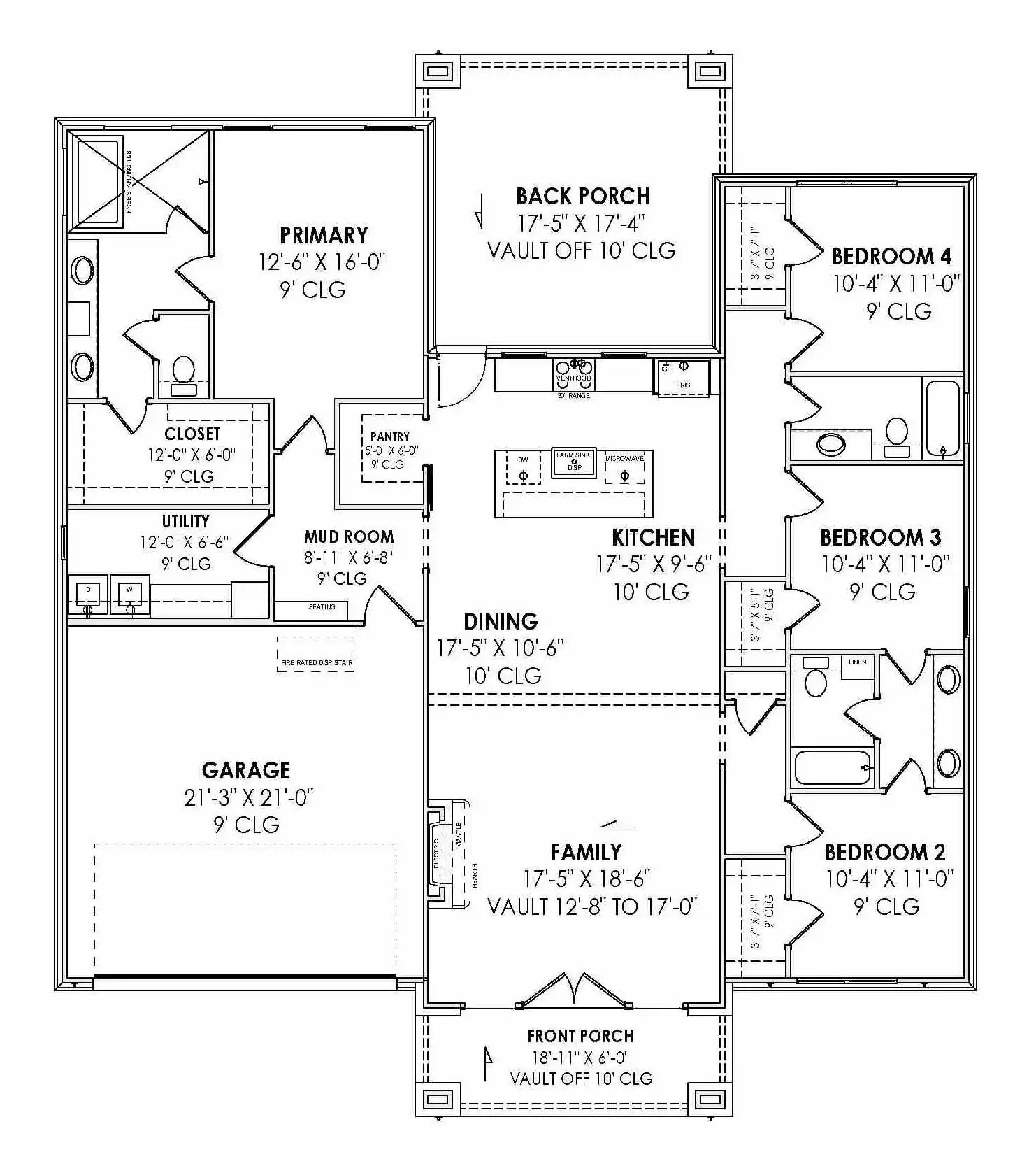 Affordable 4 Bedroom House Plans