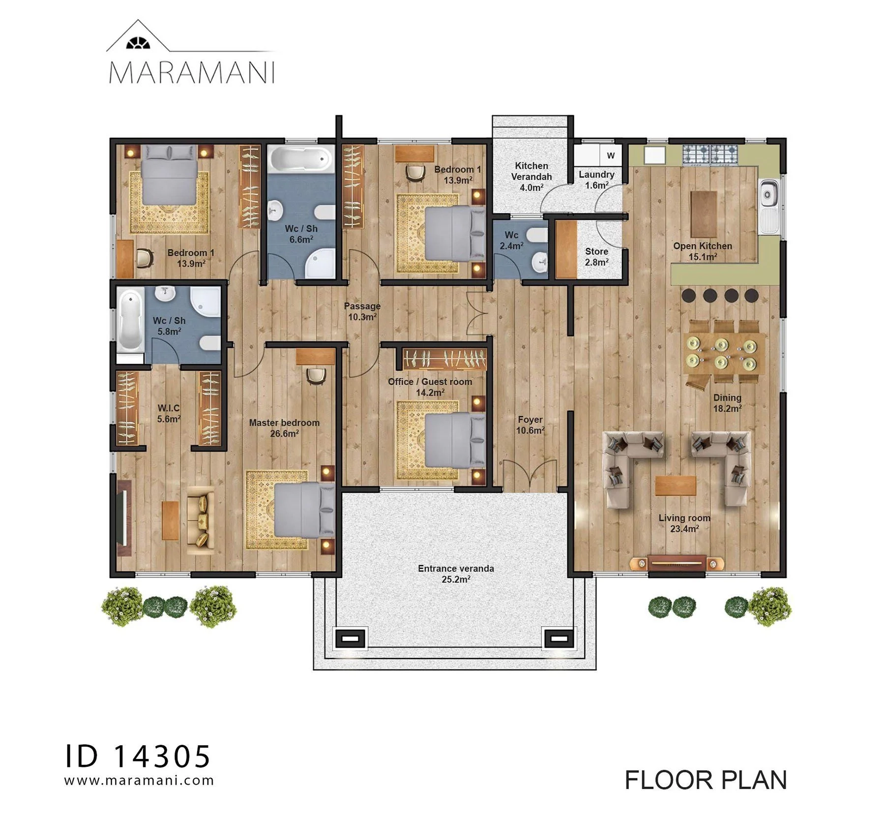 Rectangular House Plans 4 Bedroom