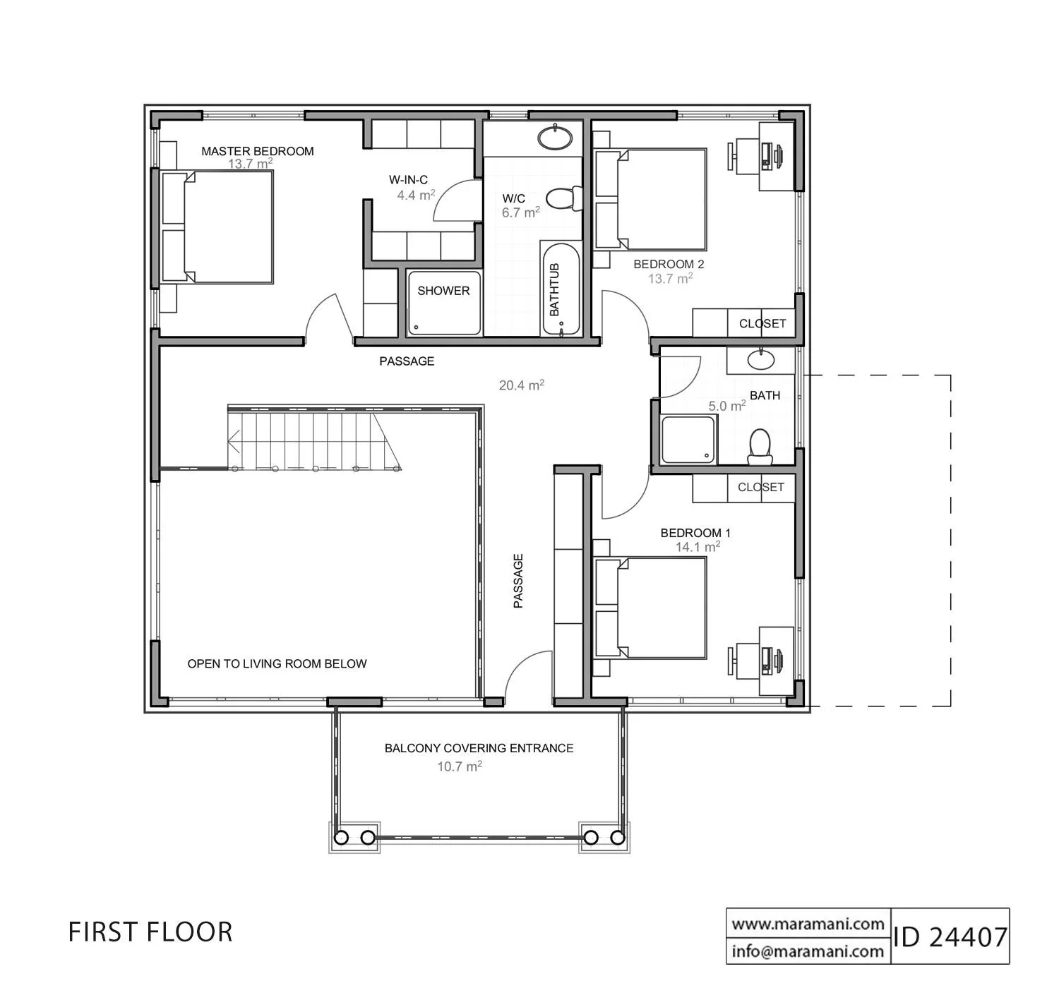 Four Bedroom House Plan