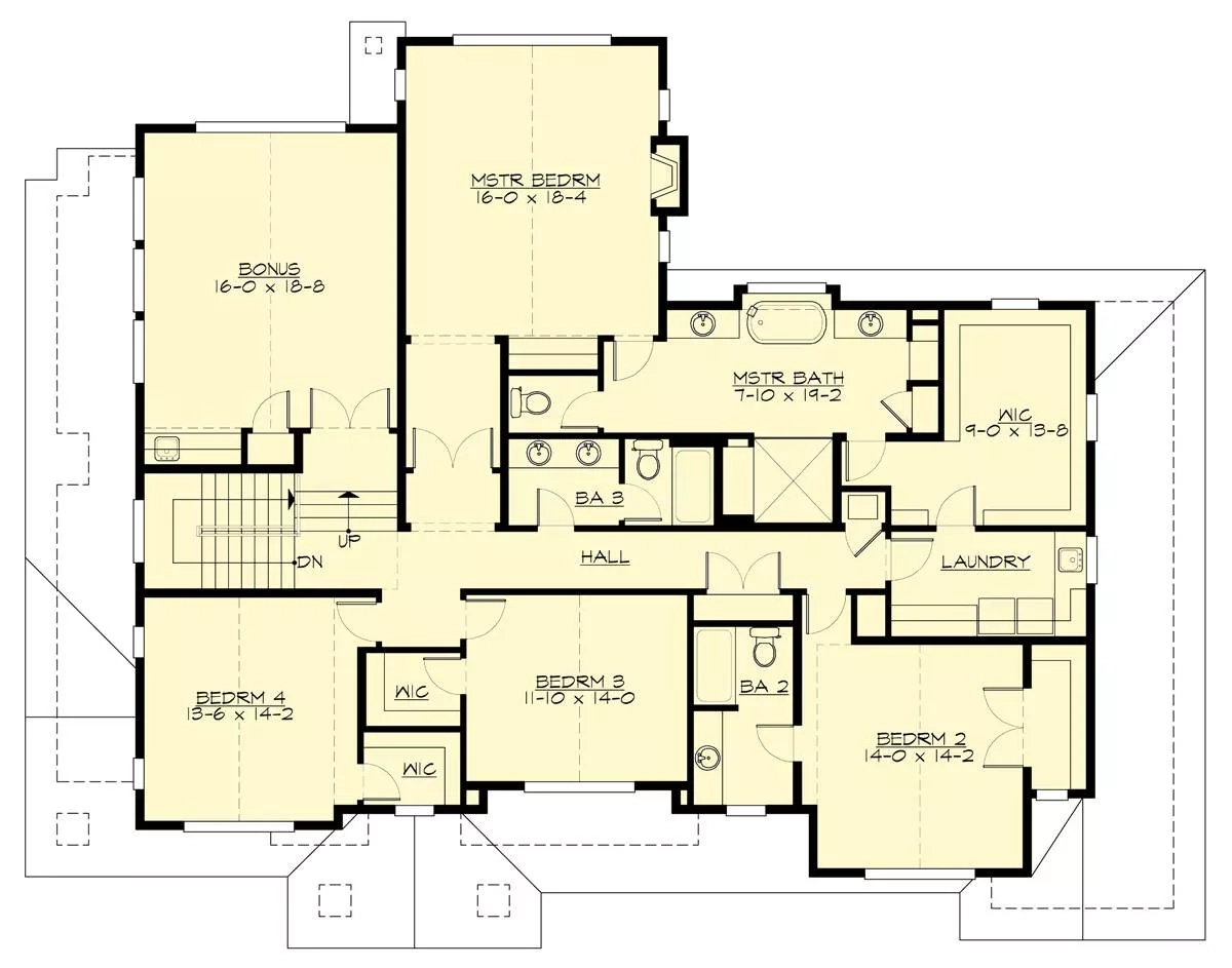 Small Five Bedroom House Plans