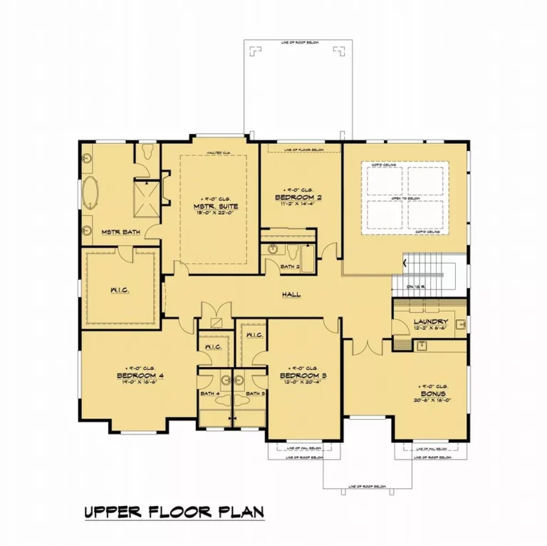 5 Bedroom Modern Style House Plan 9655 Madeira 9655