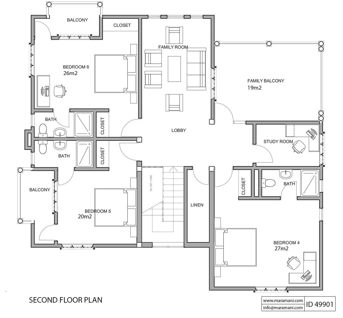 9 Bedroom House Plans