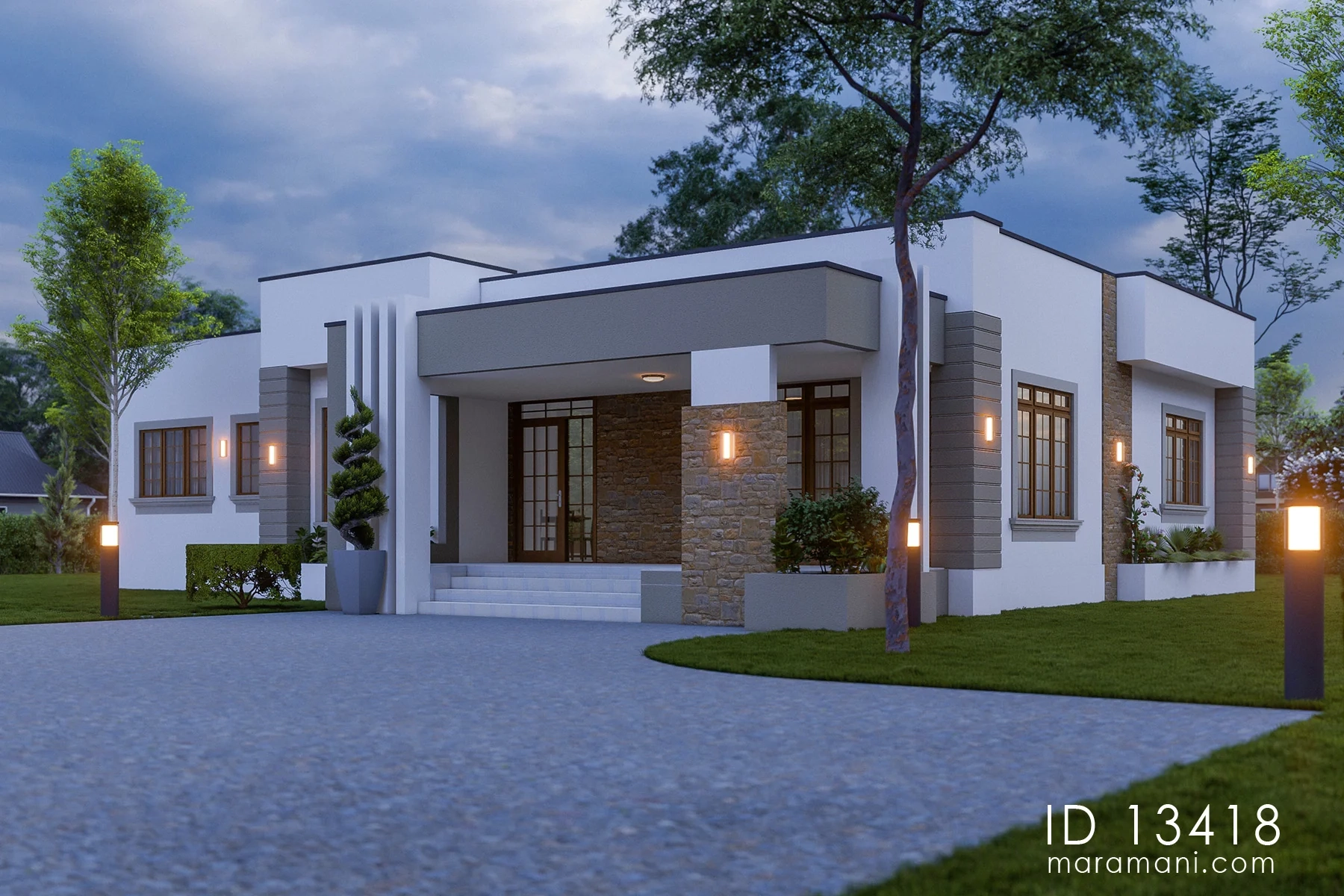3 Bedroom Contemporary House Plans