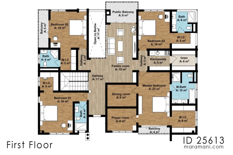 A Contemporary 5 Bedroom House Plan ID 25613 Design By Maramani