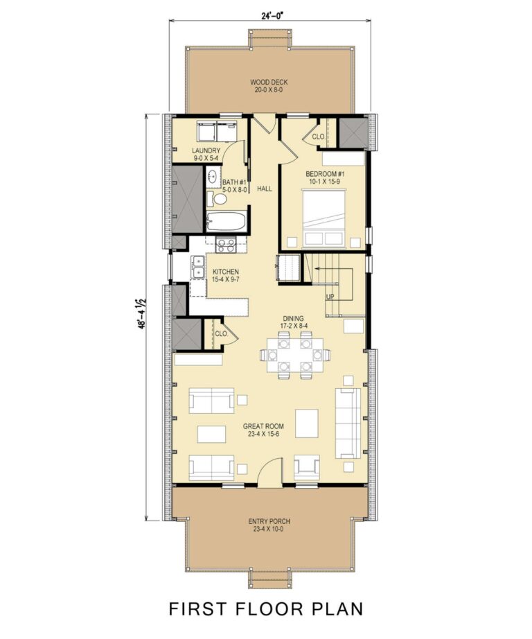 A Frame Plan 1 372 Square Feet 3 Bedrooms 2 Bathrooms 4351 00046