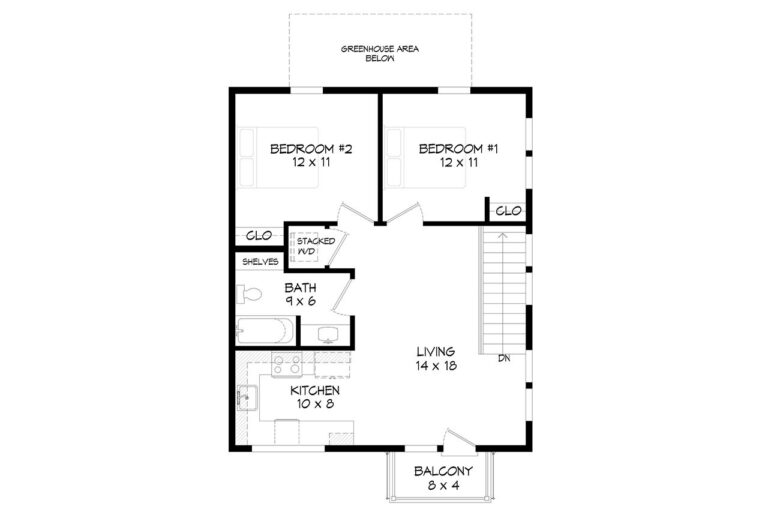 Abilene Guest House 64082 The House Plan Company