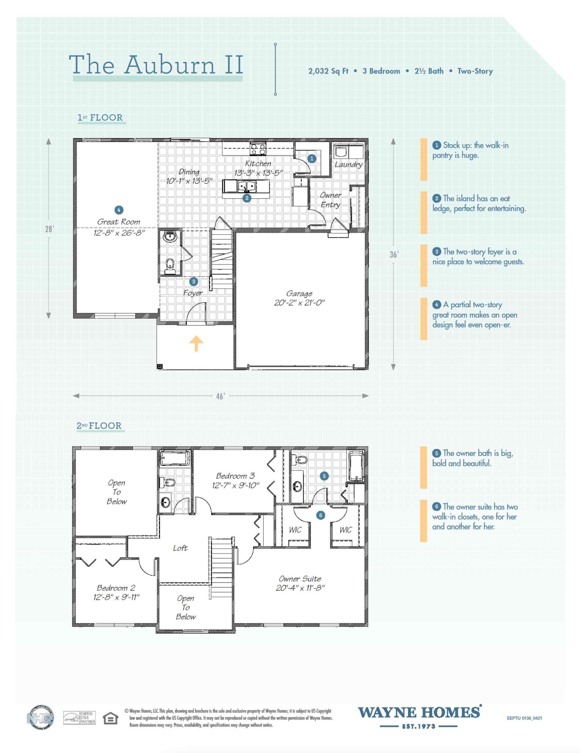 2 Bedroom Two Story House Plans