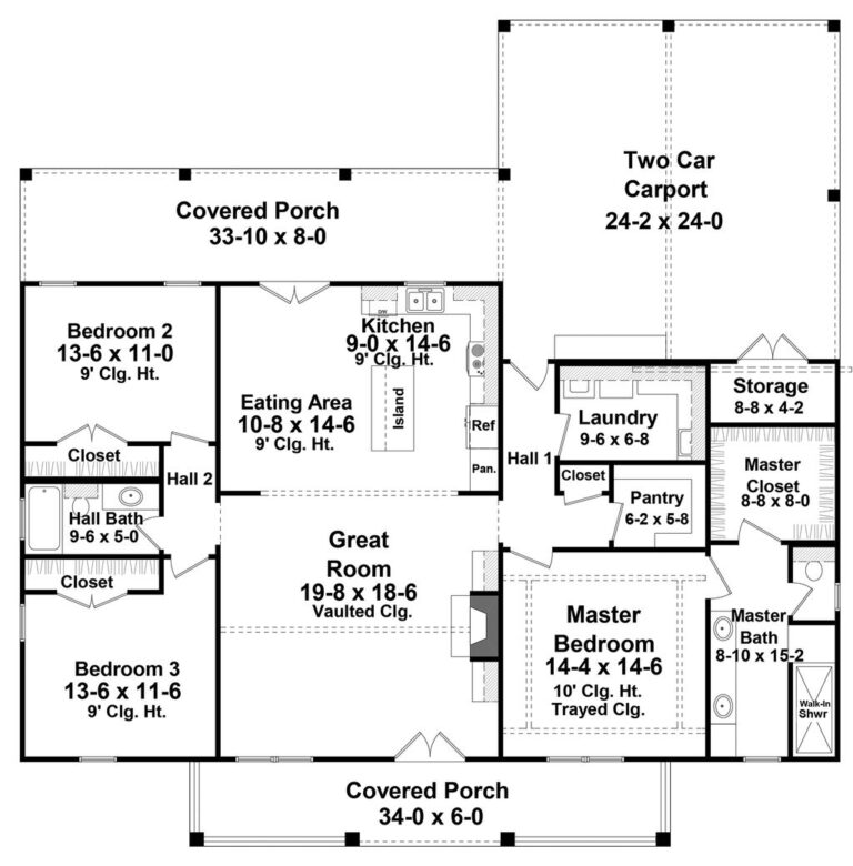 Barndominium Style House Plan 3 Beds 2 Baths 1800 Sq Ft Plan 21 451 Houseplans