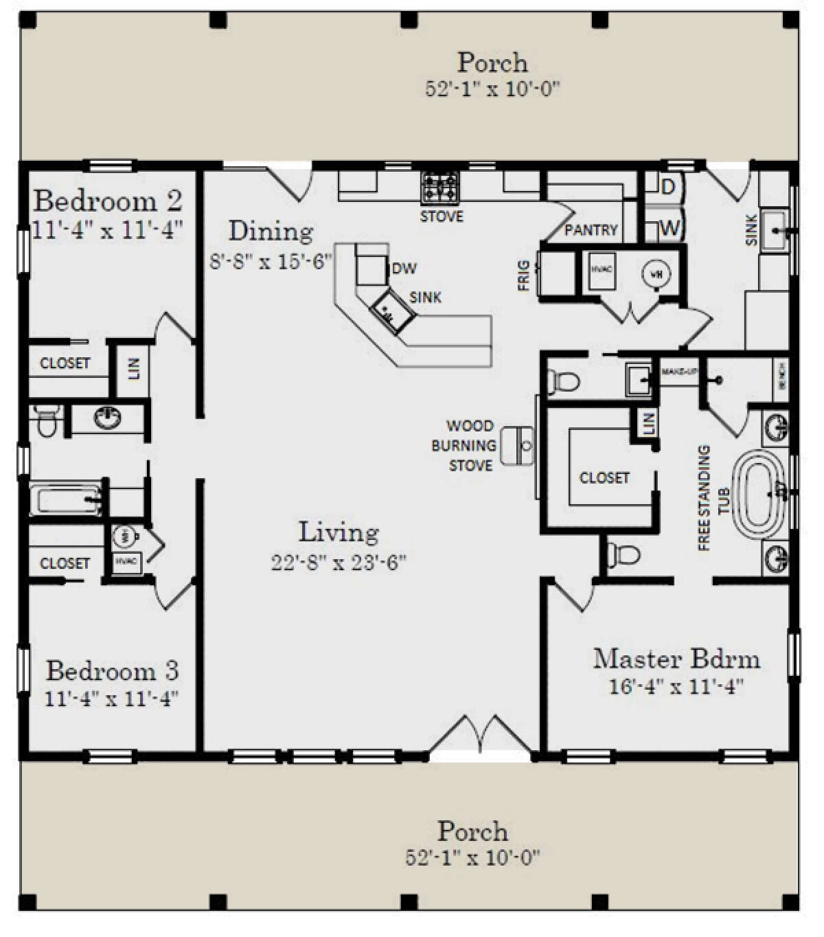 Free 3 Bedroom House Plans