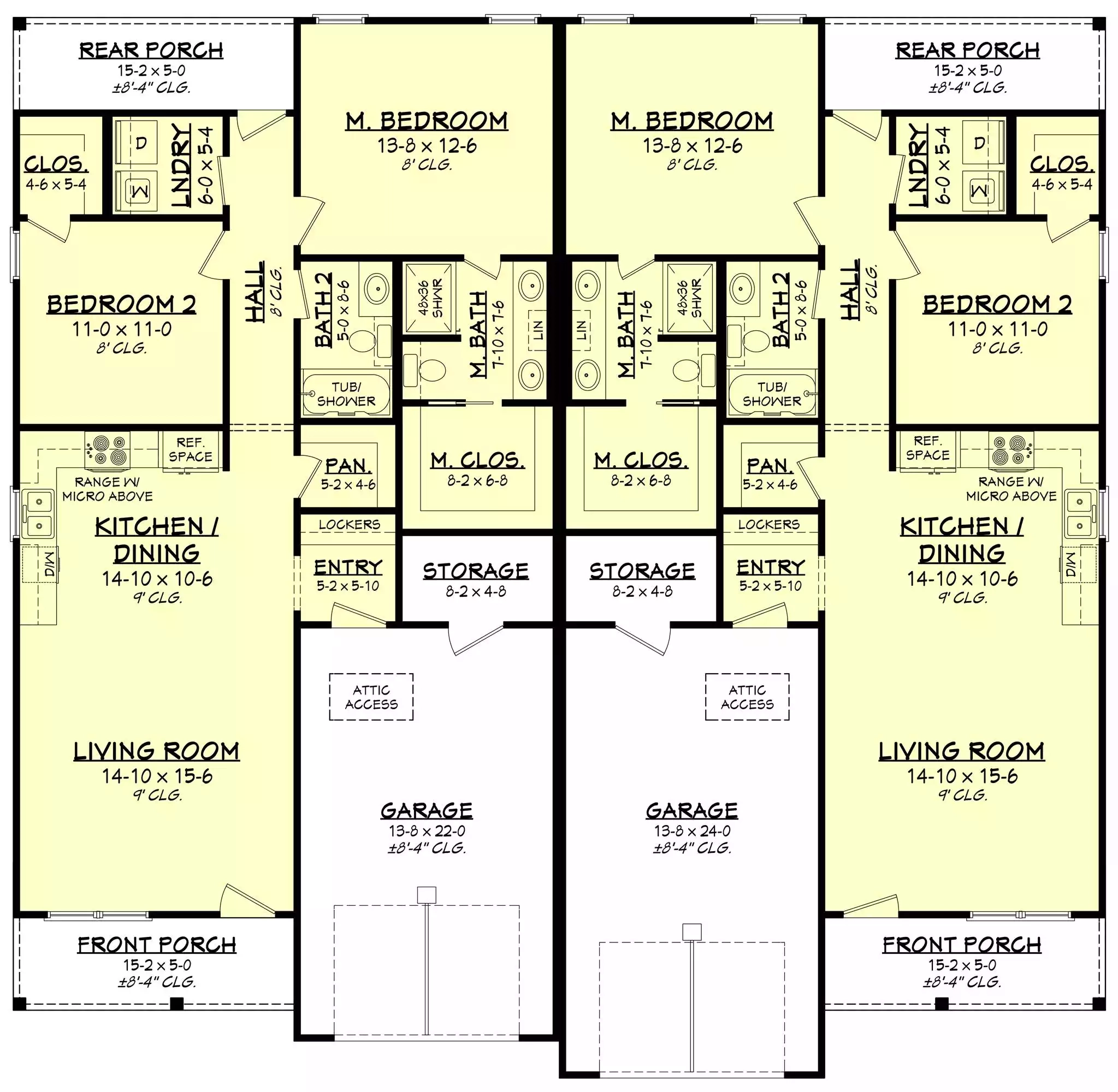 2 Bedroom Duplex House Plans
