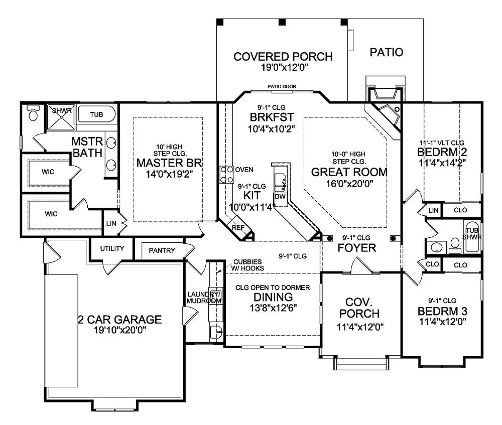1st Floor Master Bedroom House Plans