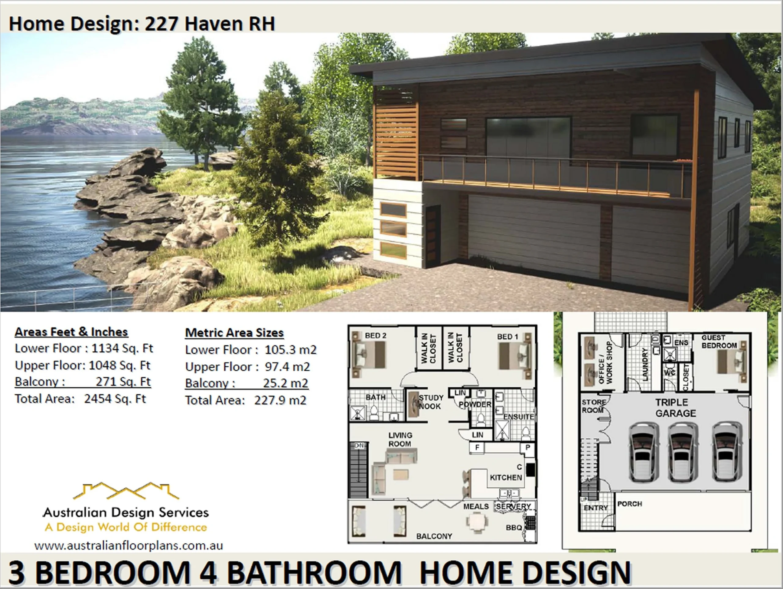 3 Bedroom Garage House Plans