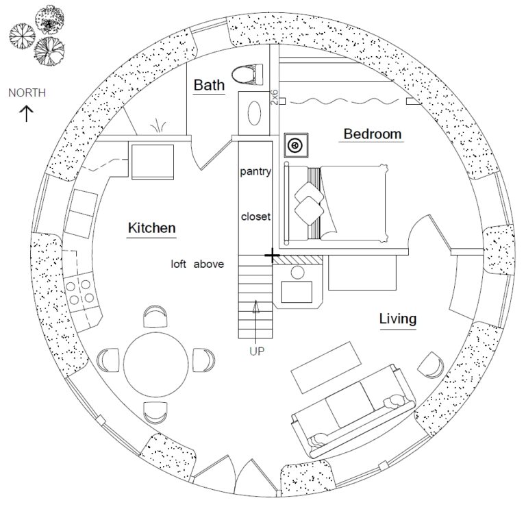 Hobbit House Earthbag House Plans