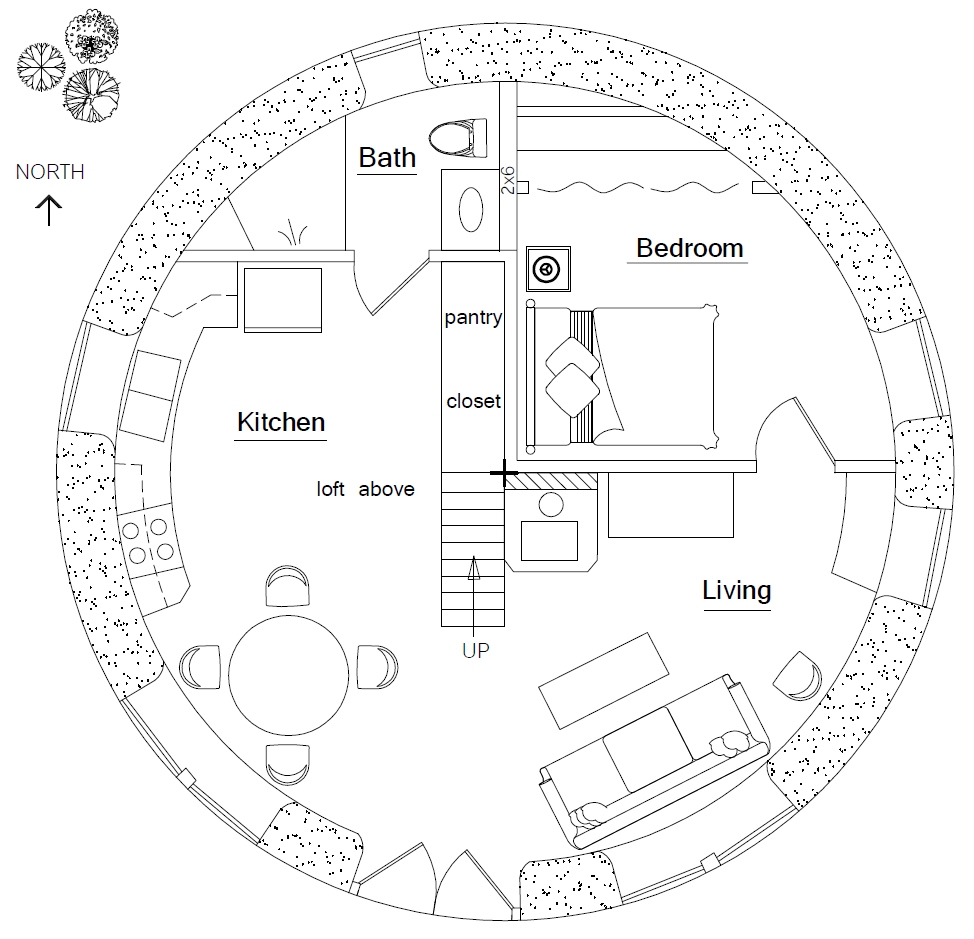 Hobbit House Plans 3 Bedroom