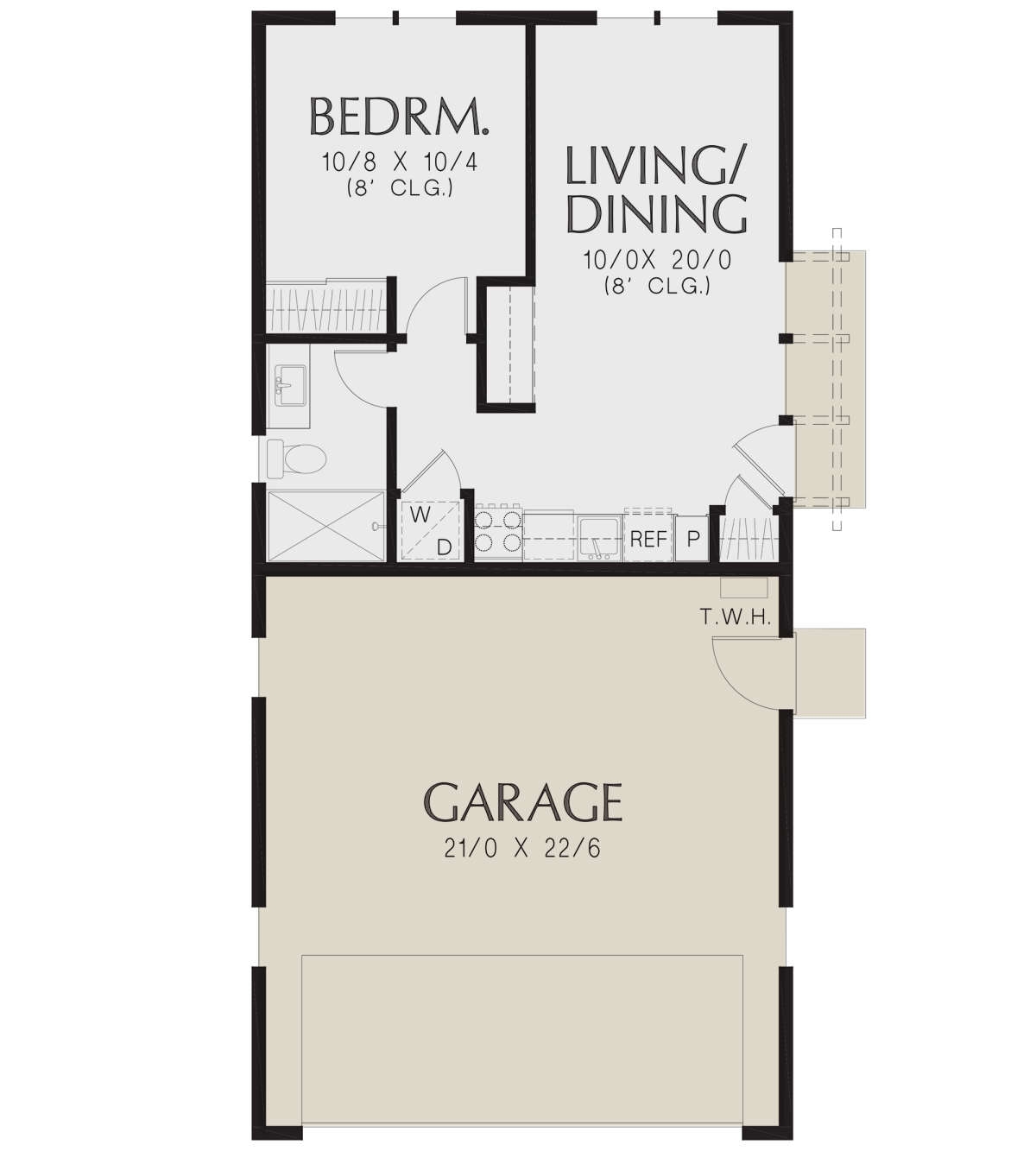 One Bedroom House Plans With Garage