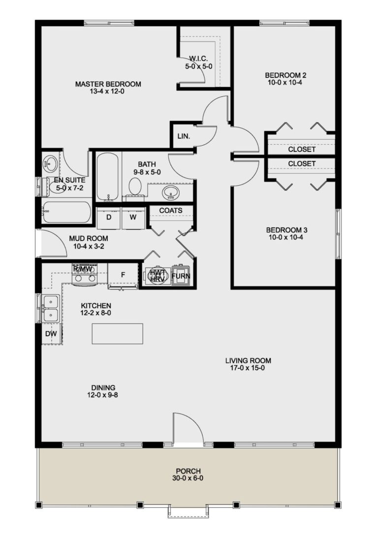 House Plan 2699 00014 Cottage Plan 1 260 Square Feet 3 Bedrooms 2 Bathrooms