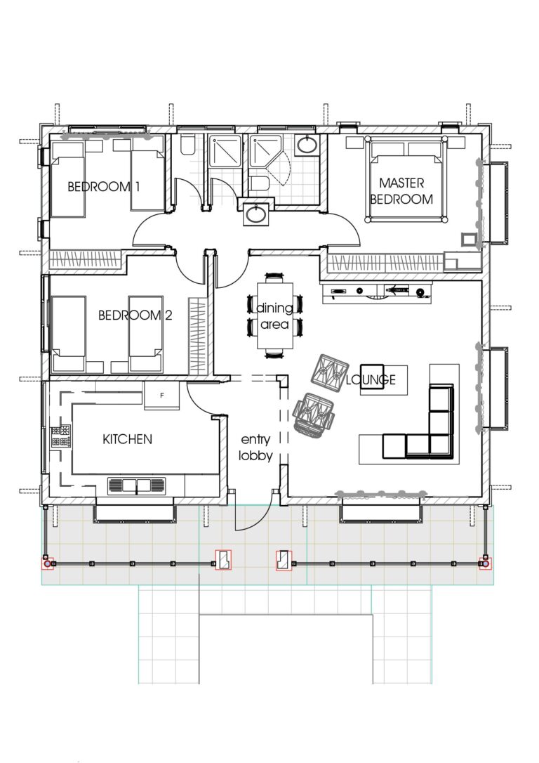 House Plans In Kenya The Concise 3 Bedroom Bungalow House Plan David Chola Architect
