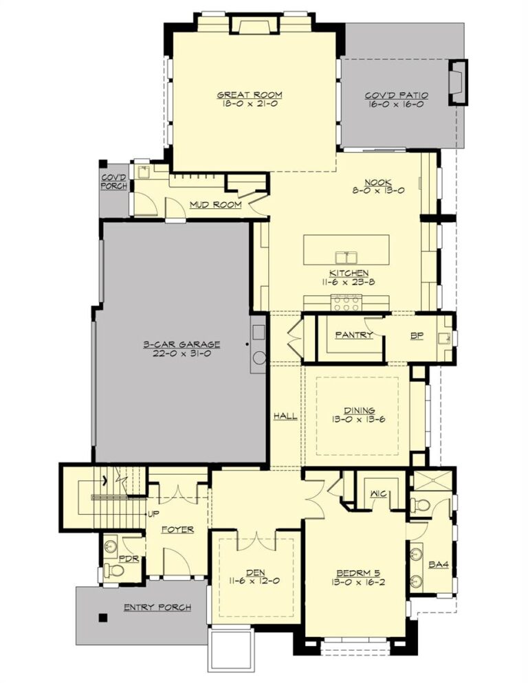 Luxury 5 Bedroom Modern Style House Plan 4818 Plan 4818