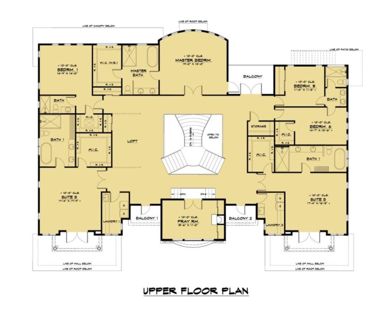 Mediterranean Style House Plan 10 Beds 9 5 Baths 9358 Sq Ft Plan 1066 124