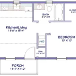 Millford Cottage Plan 400 Sq Ft Tuckaway Cottage Designs