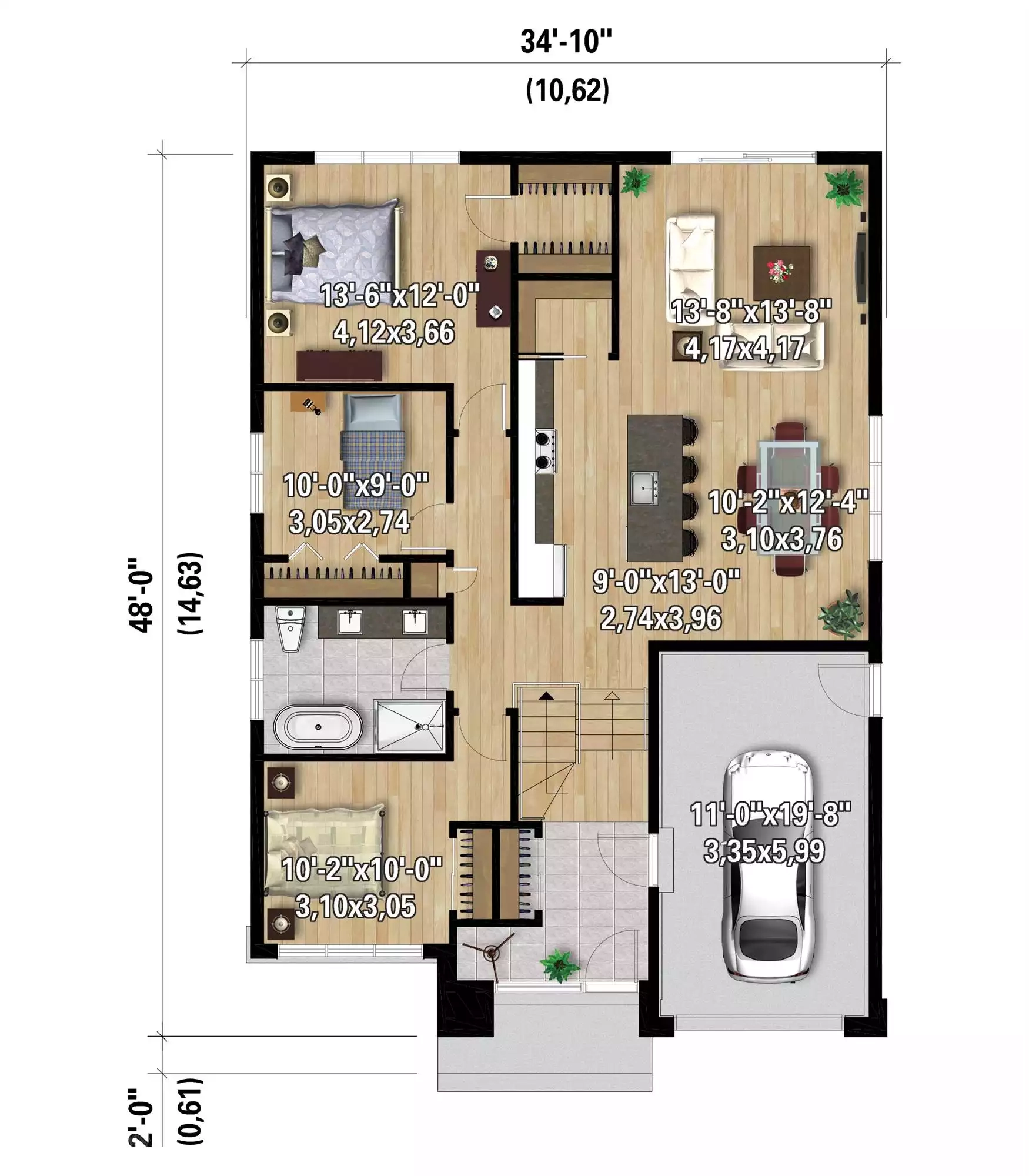Simple House Plans 3 Bedrooms