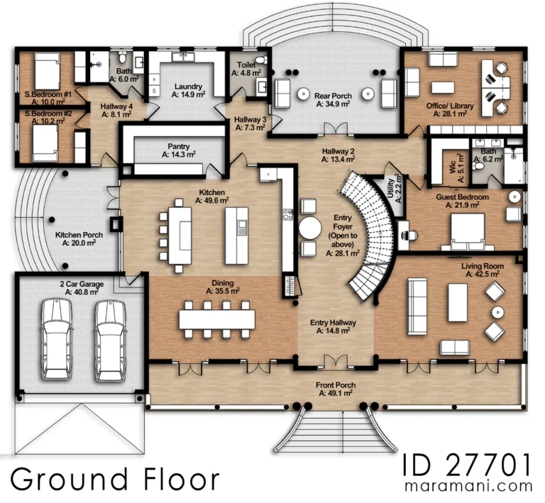 Modern 7 Bedroom Classical House ID 27701 House Design By Maramani