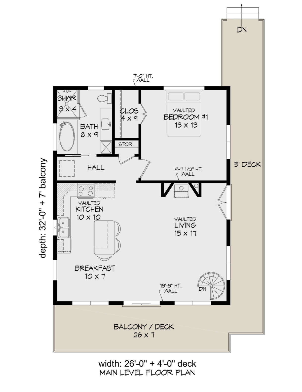20x40 House Plans With 1 Bedroom