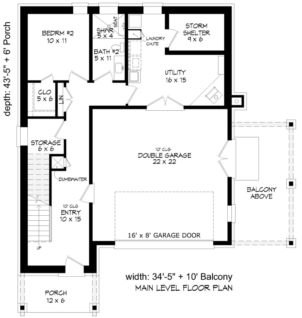 2 Bedroom Garage House Plans