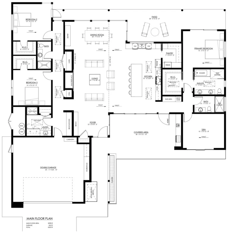 Pomona 3 Bedroom Modern Style House Plan 9333 9333