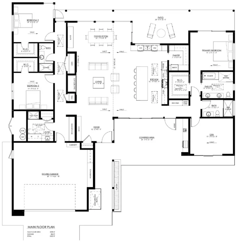 Pomona 3 Bedroom Modern Style House Plan 9333 9333